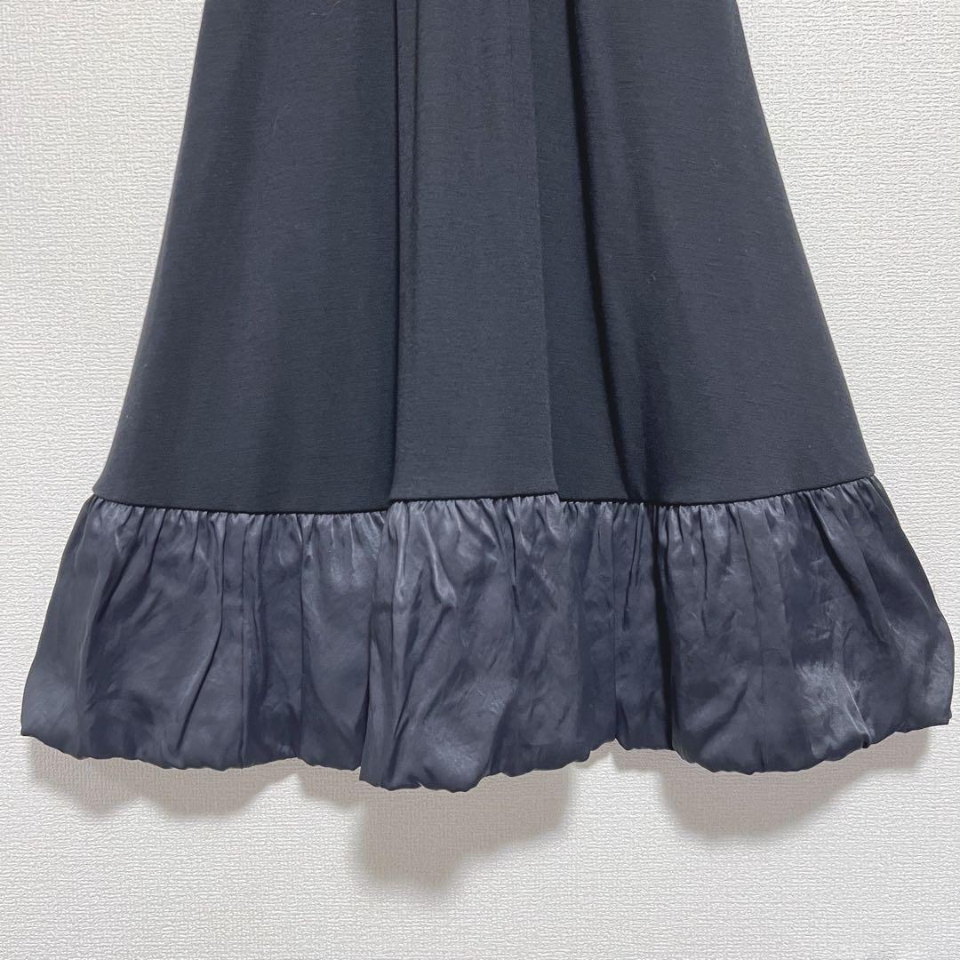 ボーダーズアットバルコニー ウールジャージーマキシドレス　ワンピース