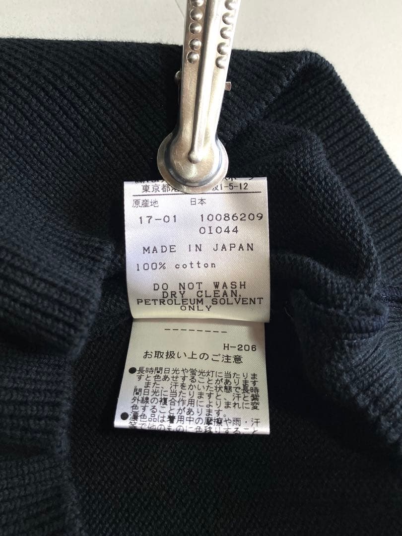 【美品】PEARLY GATES コットンクルーネックニット ブラック 5