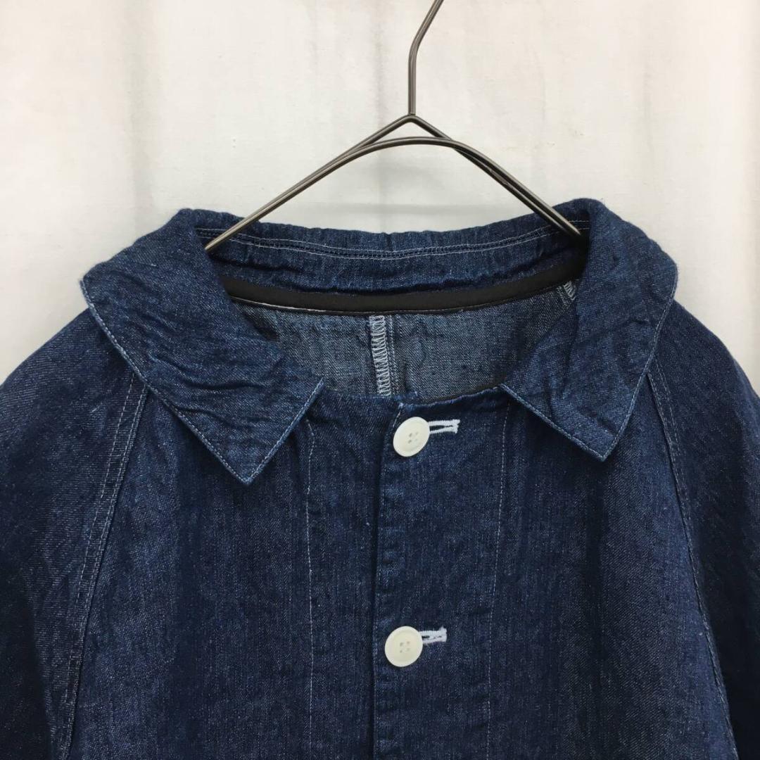nest Robe : 25ss リネンデニムカバーオールシャツジャケット