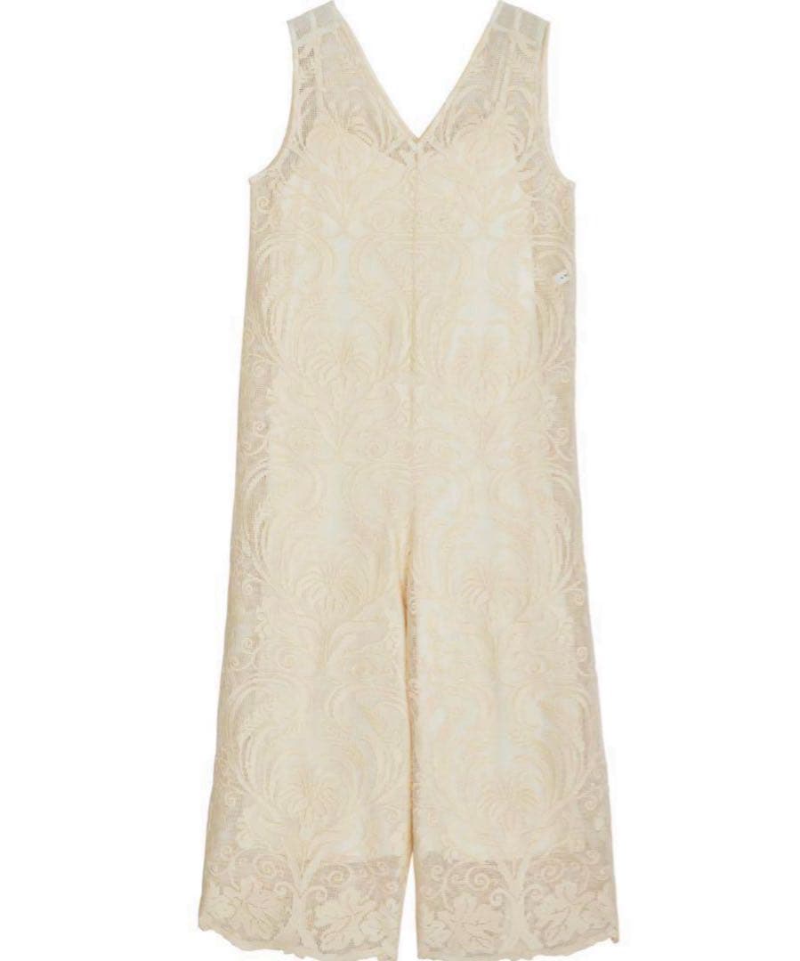 Ameri VINTAGE CHLOE V NECK ROMPERS アイボリー