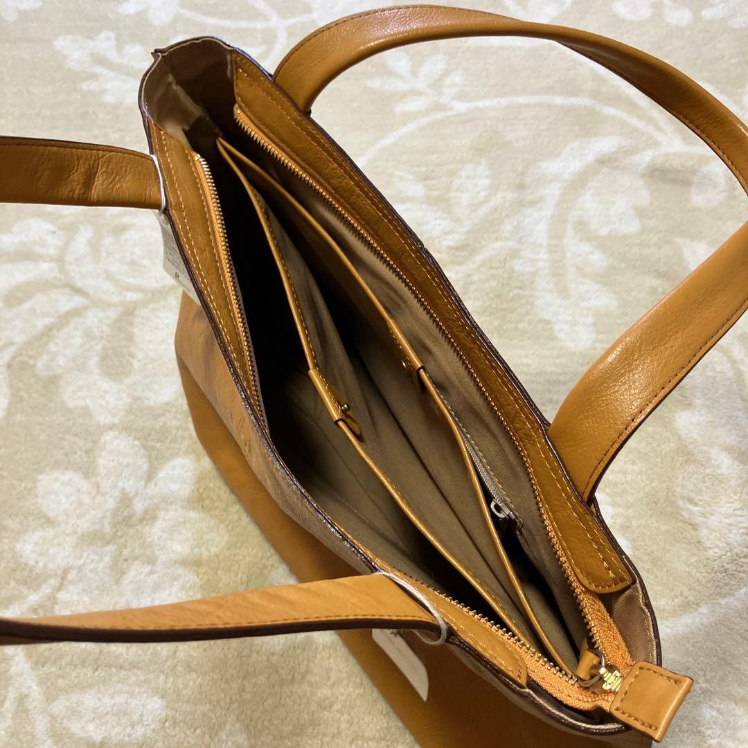 (新品)ダコタDakota本革トートバッグA4対応レディースバックマスタード