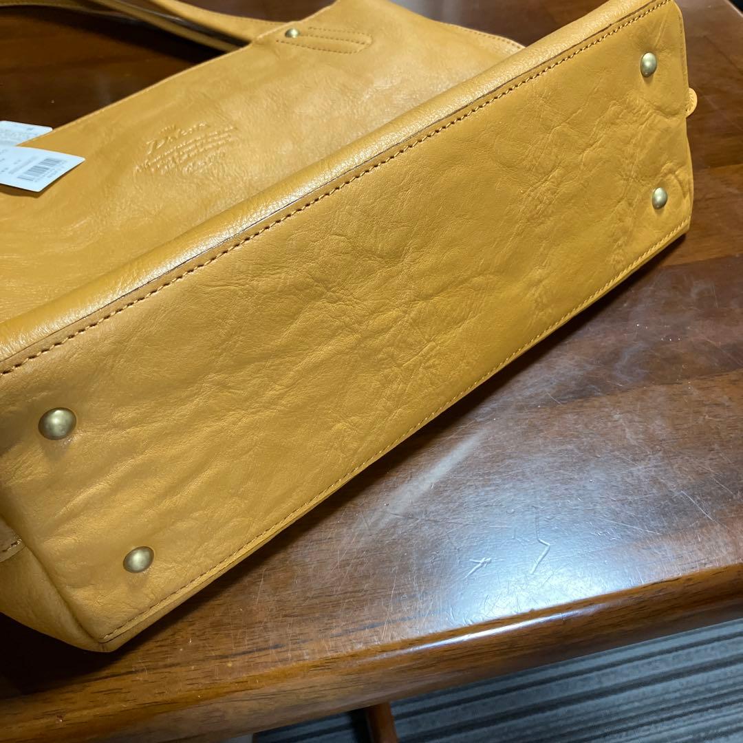 (新品)ダコタDakota本革トートバッグA4対応レディースバックマスタード