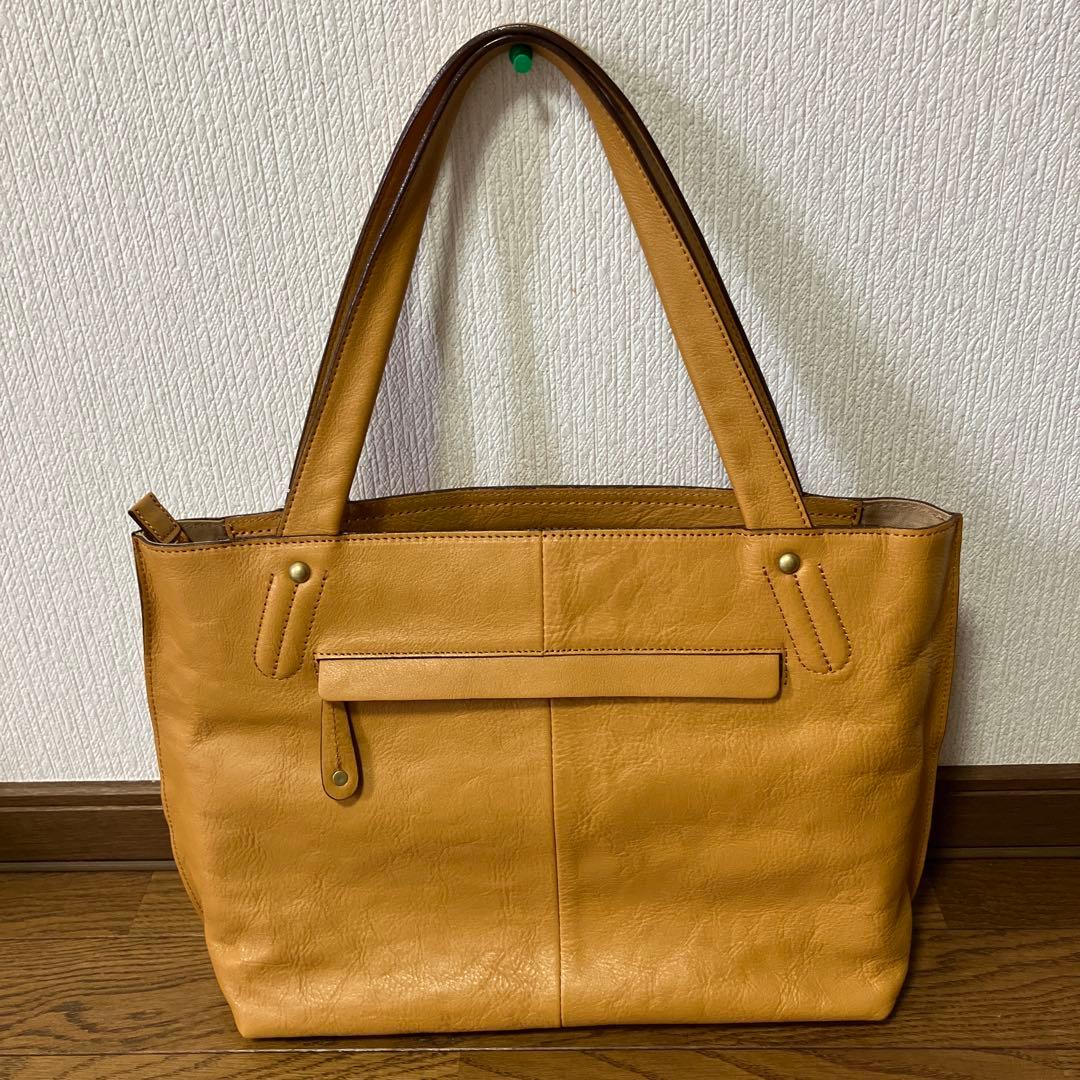 (新品)ダコタDakota本革トートバッグA4対応レディースバックマスタード