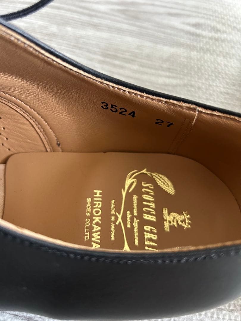 スコッチグレイン　アシュランス　プレーントゥEEE27cm