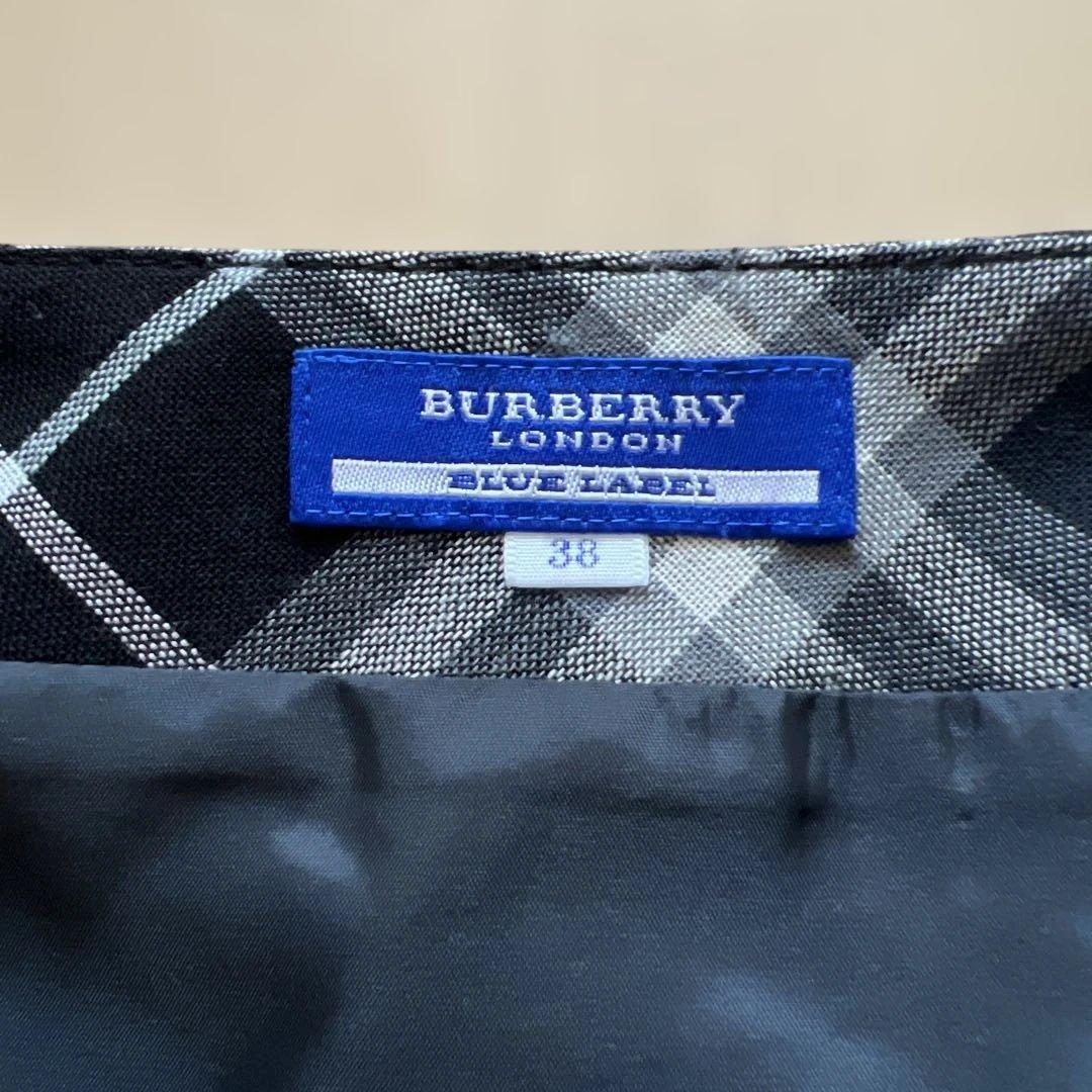 美品BURBERRY BLUE LABEL プリーツスカート ノバチェック