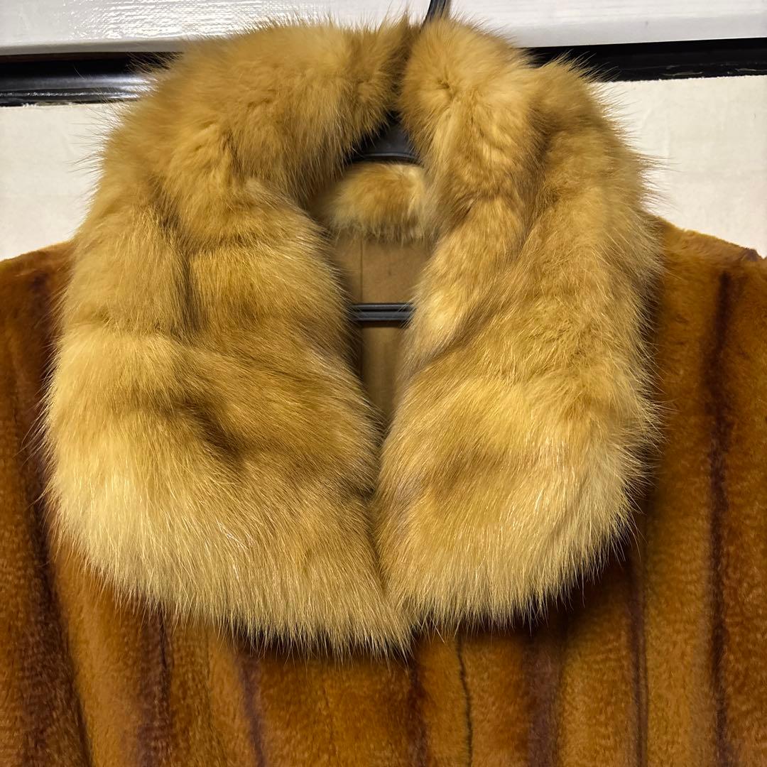 SOBOL ファーロシアンセーブル　リバーシブル　LL ブラウン