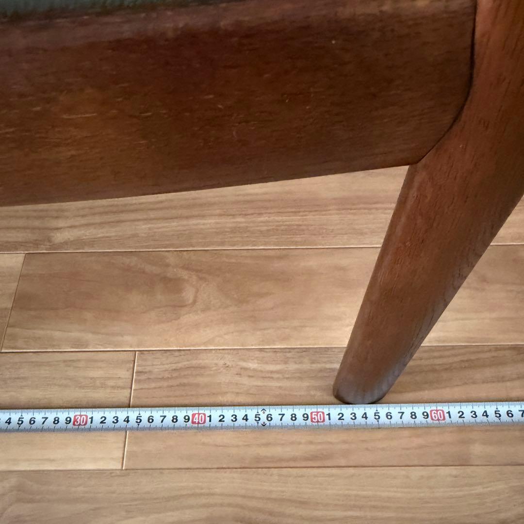 カリモク家具 アームチェア 木製フレーム レザー座面 ダイニングチェア