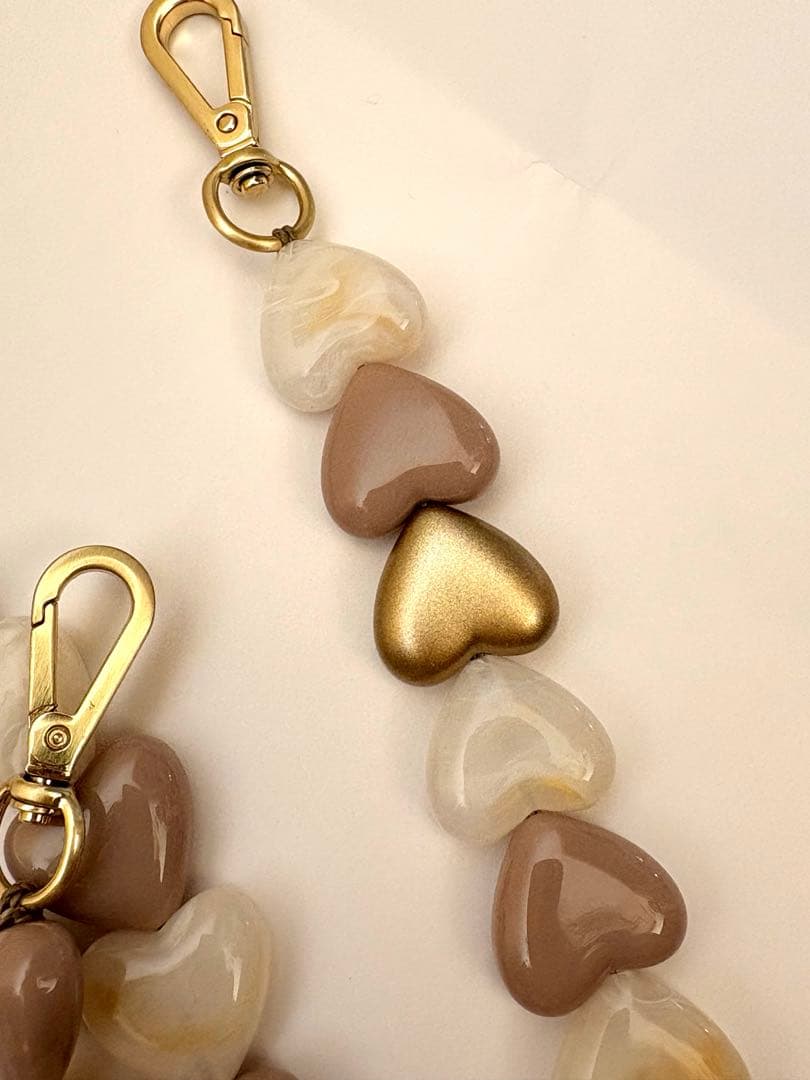 LOUVINI ハート型　ショルダーストラップ　ルヴィニ　最終価格！