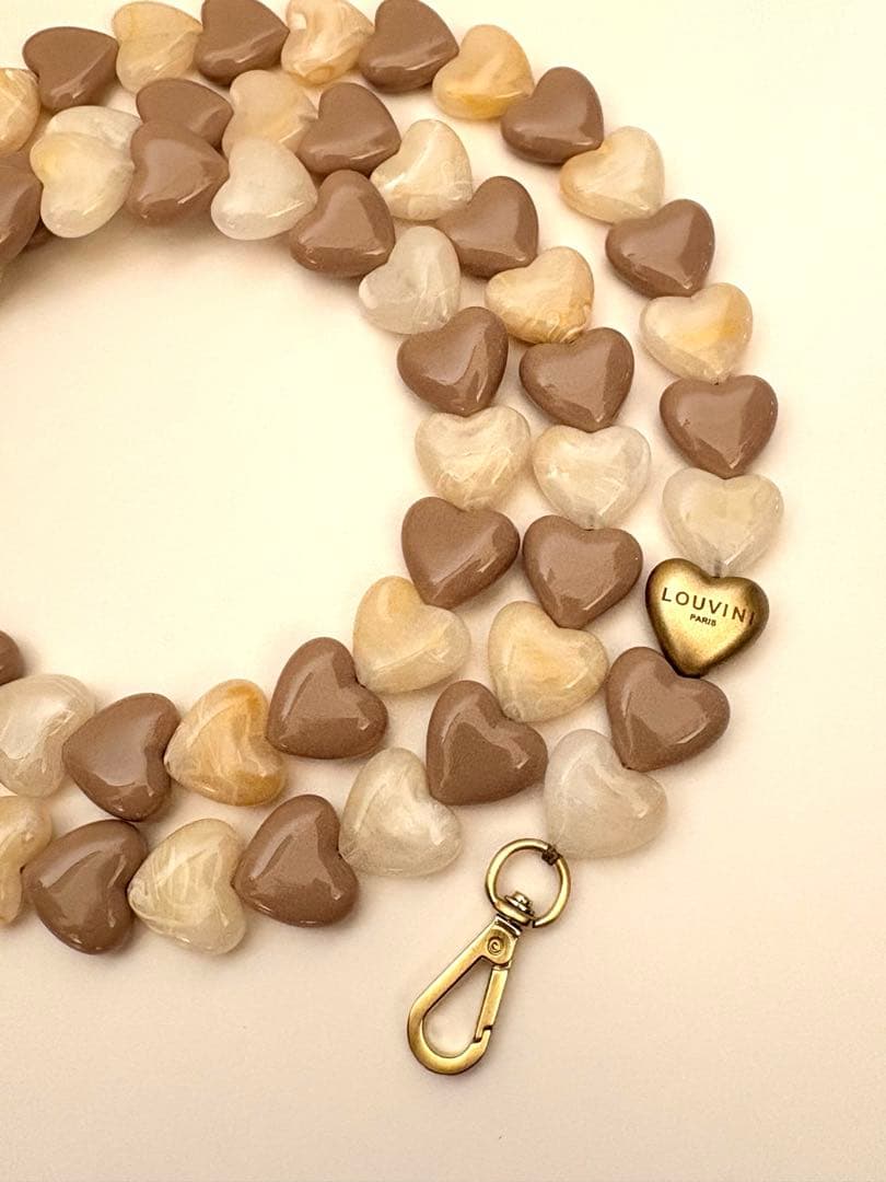 LOUVINI ハート型　ショルダーストラップ　ルヴィニ　最終価格！