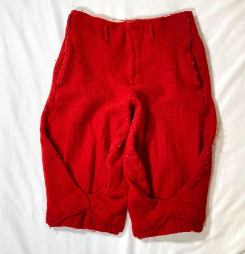 コムデギャルソンオムプリュス　22AWノマド期　変形縮絨セットアップ　レッドXS