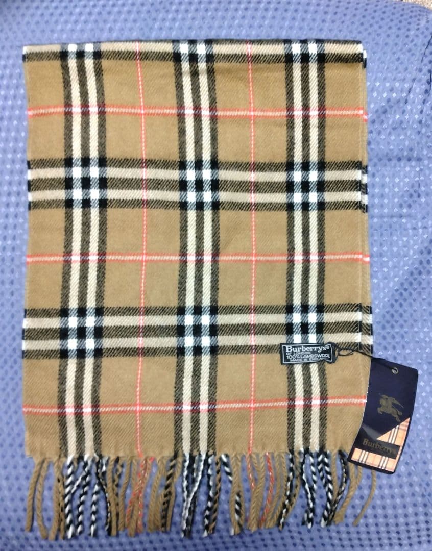 新品、タグ付き✨Burberrys バーバリー マフラー　ラムズウール