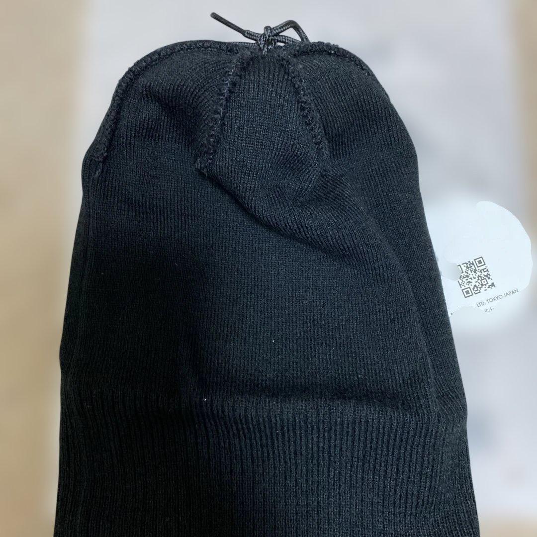 Golfickers ポンポン付きニット帽 黒/白