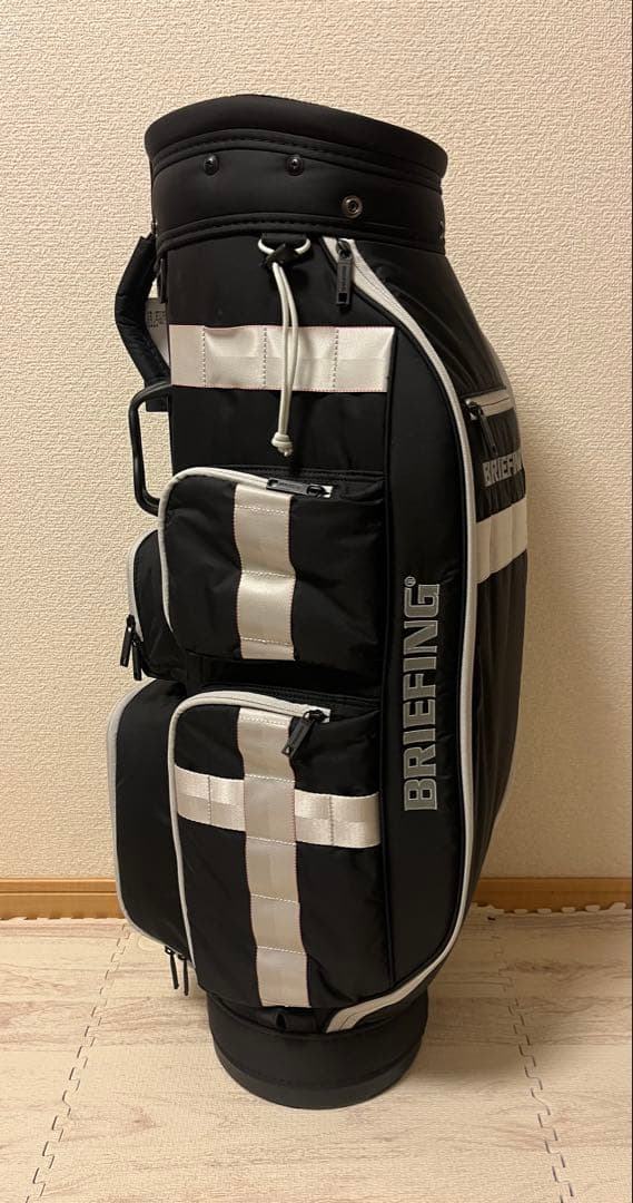 【新品】BRIEFING キャディバッグ CR-6 ブラック×ライトグレー