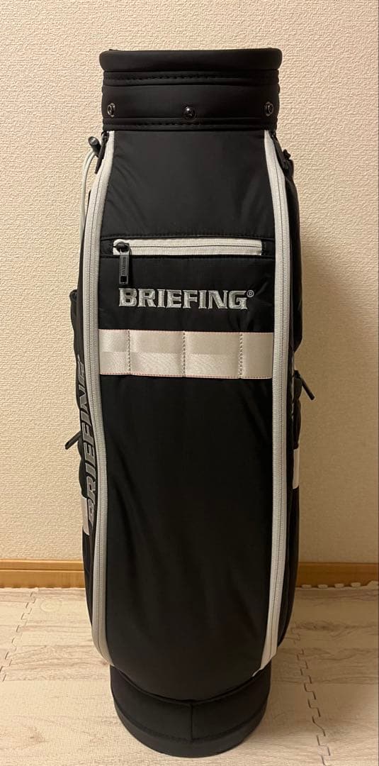 【新品】BRIEFING キャディバッグ CR-6 ブラック×ライトグレー