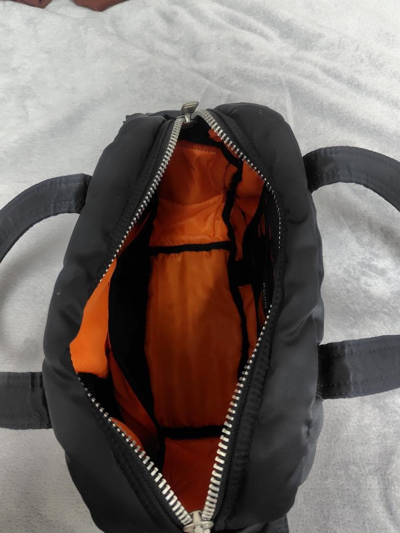 ポーター タンカー　ナイロン トートバッグ ブラック/オレンジ