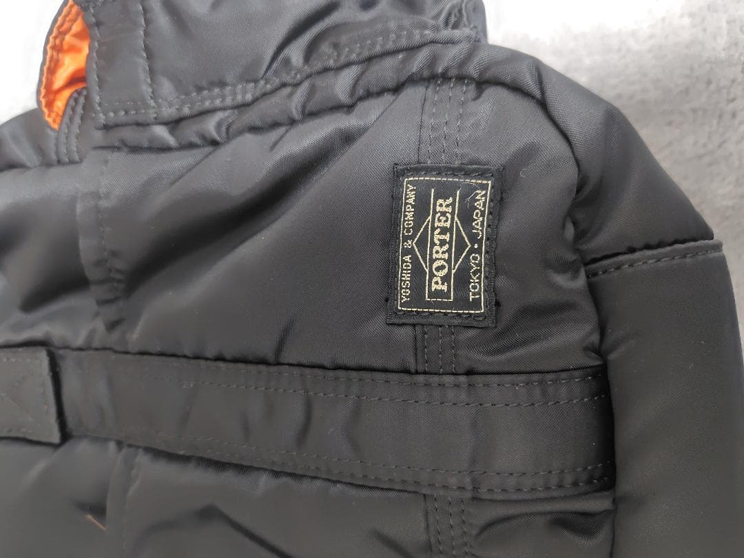 ポーター タンカー　ナイロン トートバッグ ブラック/オレンジ