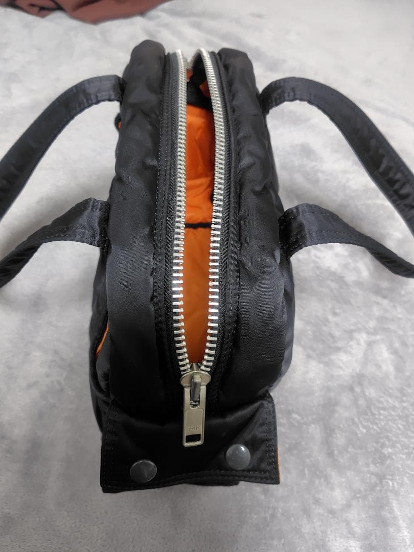 ポーター タンカー　ナイロン トートバッグ ブラック/オレンジ