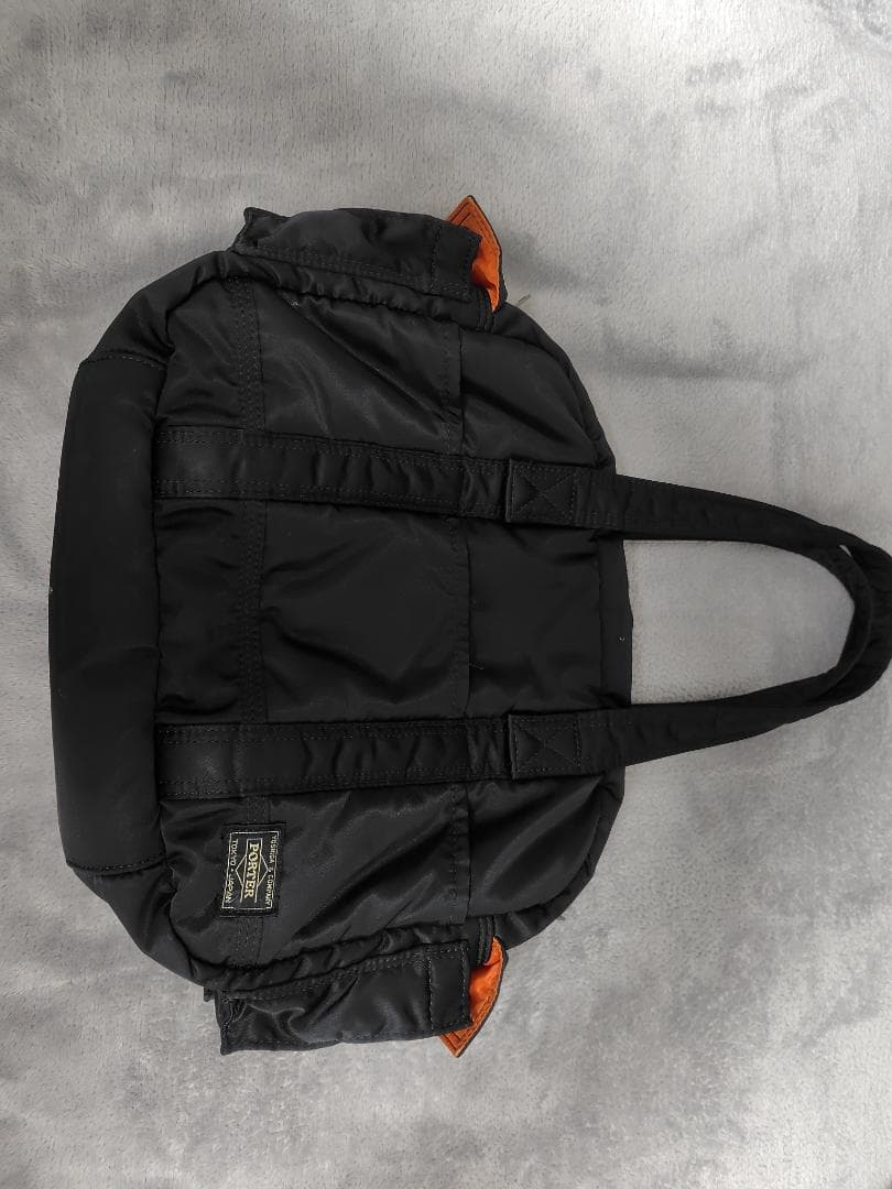 ポーター タンカー　ナイロン トートバッグ ブラック/オレンジ