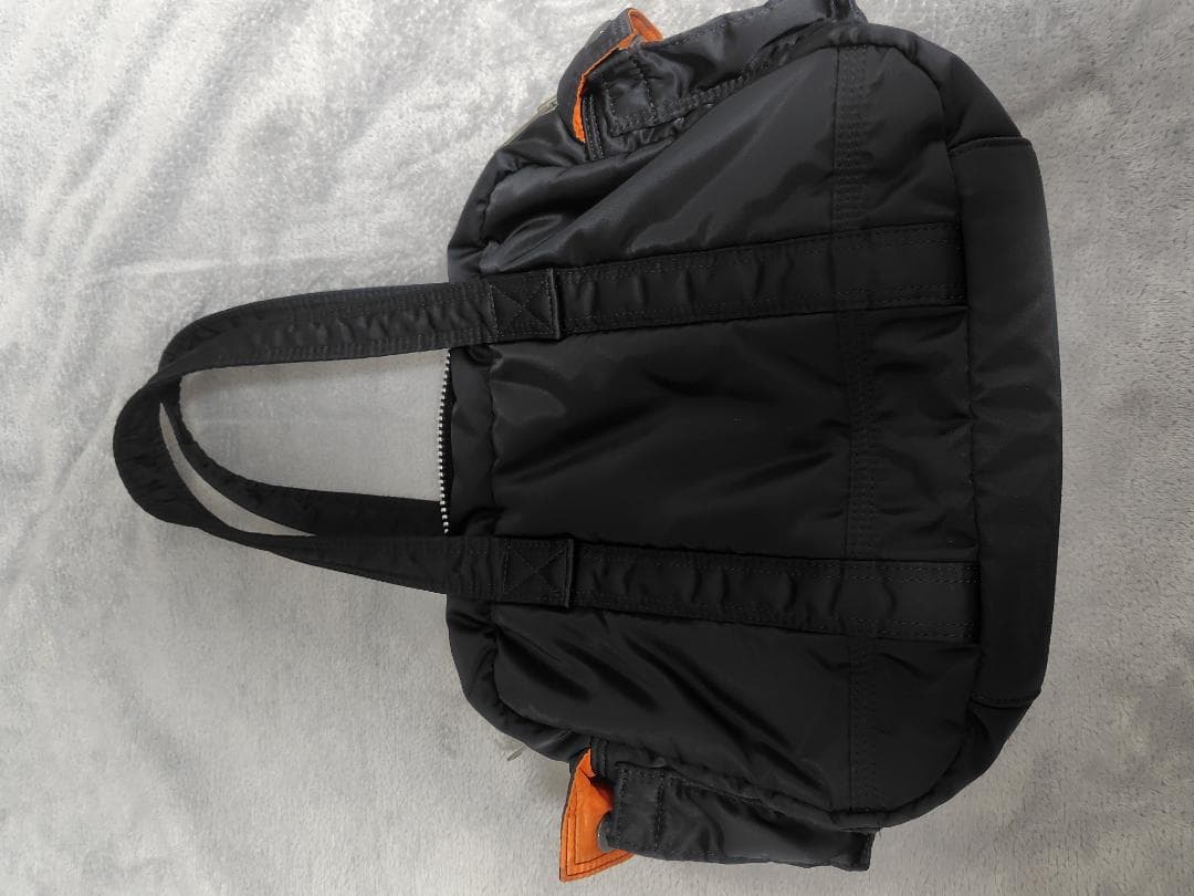 ポーター タンカー　ナイロン トートバッグ ブラック/オレンジ