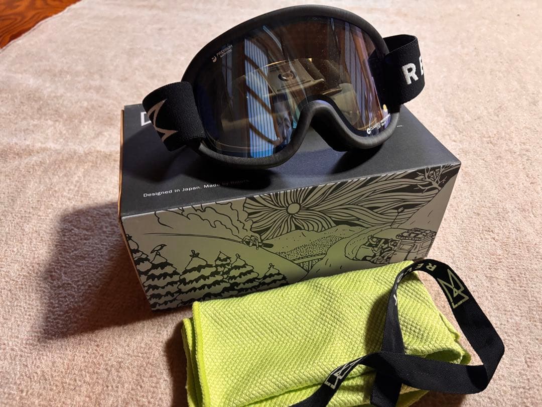 REVOLT ゴーグル マットブラックウッド　22-23