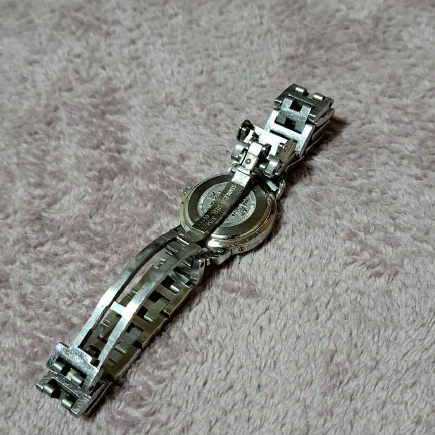 エルメス クリッパー アイボリー文字盤 シルバーブレスレット 稼働