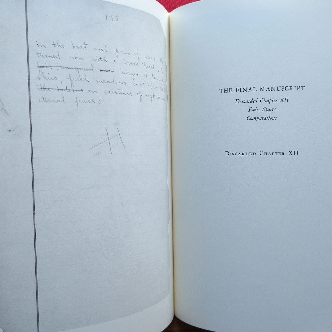 洋書 クレイン Red Badge of Courage 直筆原稿ファクシミリ