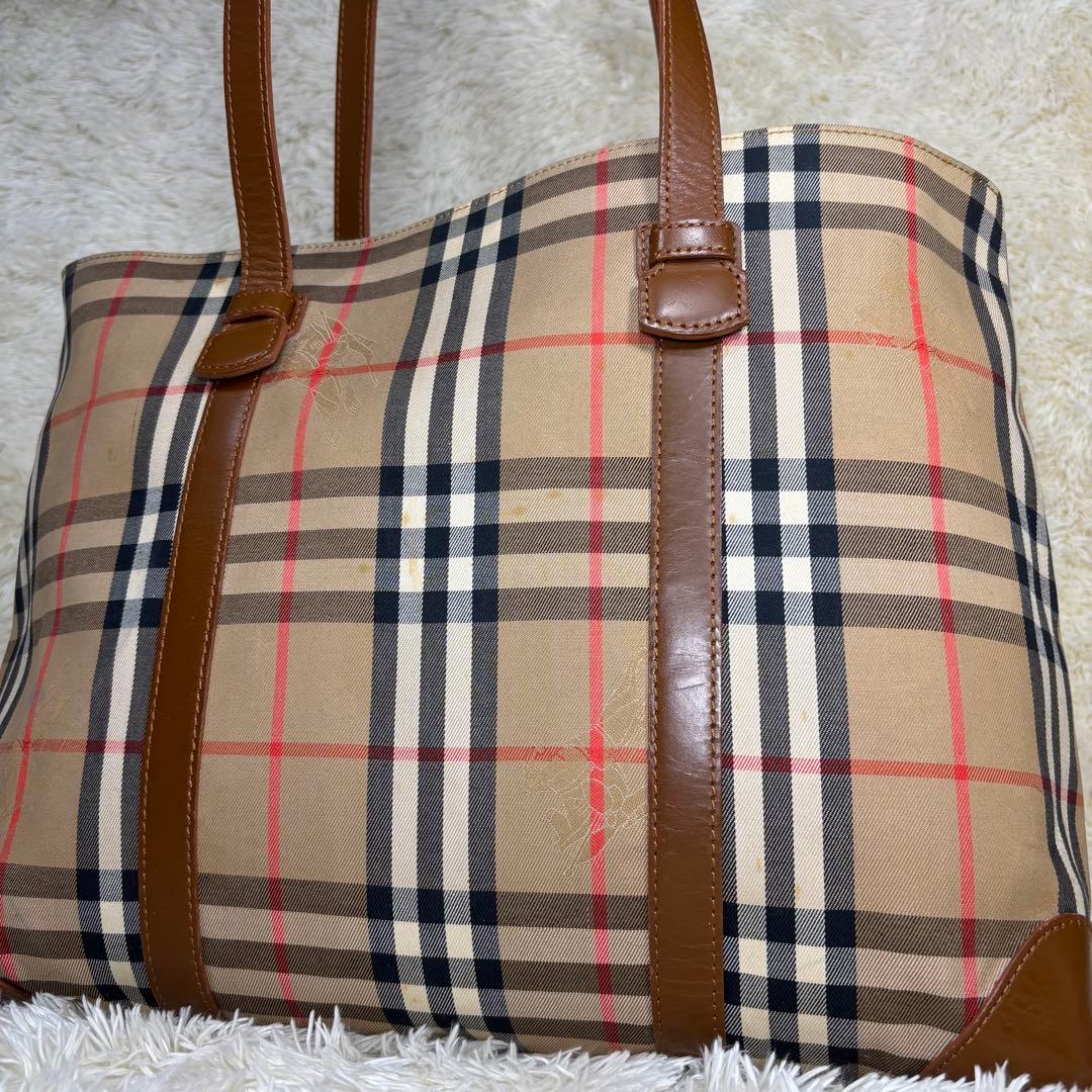 【極希少】Burberrys　旧ロゴ　月桂樹　トートバッグ　A4 ノバチェック