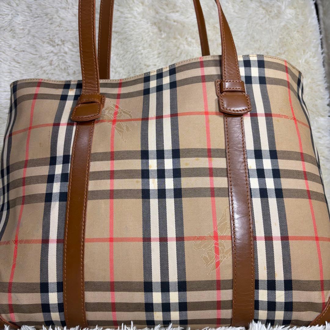 【極希少】Burberrys　旧ロゴ　月桂樹　トートバッグ　A4 ノバチェック