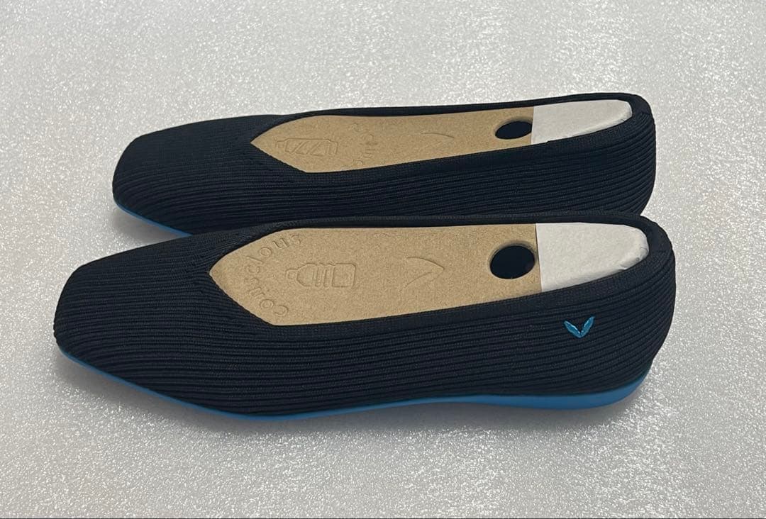 VIVAIA ビバイア スクエアトゥ 超軽量 厚底 フラットシューズ