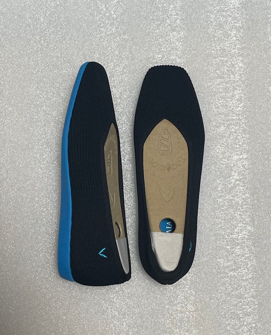 VIVAIA ビバイア スクエアトゥ 超軽量 厚底 フラットシューズ