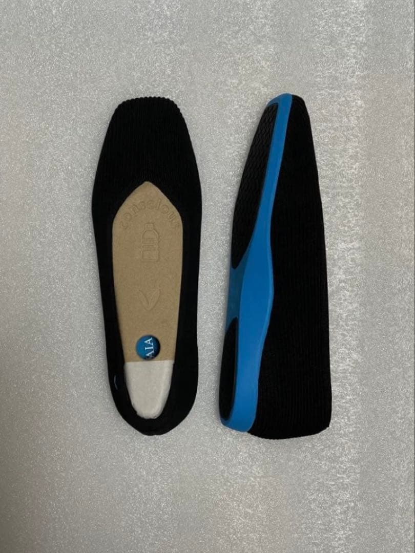 VIVAIA ビバイア スクエアトゥ 超軽量 厚底 フラットシューズ