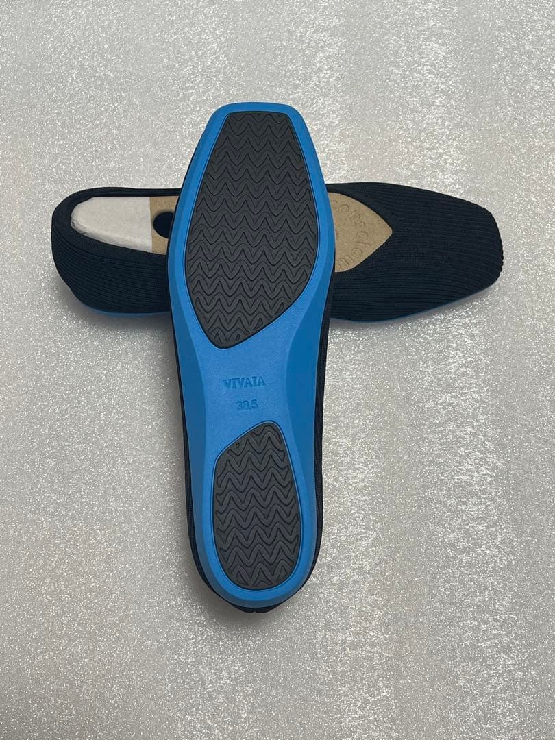 VIVAIA ビバイア スクエアトゥ 超軽量 厚底 フラットシューズ
