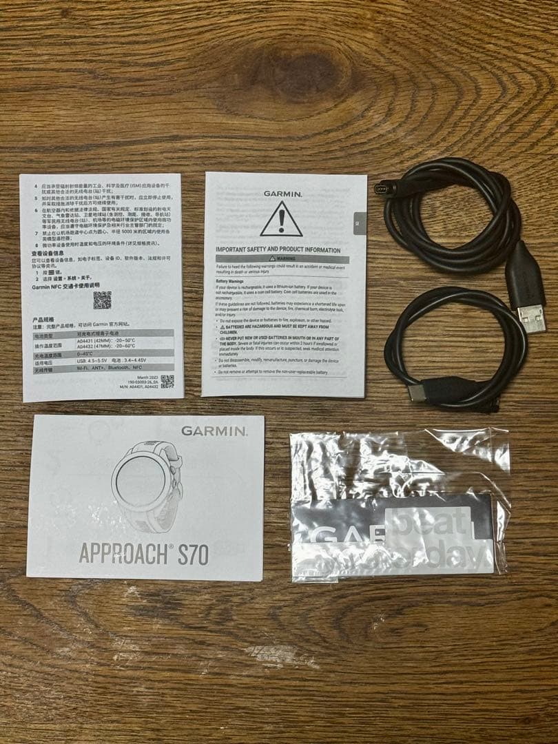 Garmin Approach S70 47mm GPSナビ