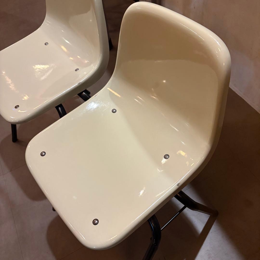 コトブキスタッキングチェア2脚　コトブキ　シェル　スクール　スタッキング　チェア