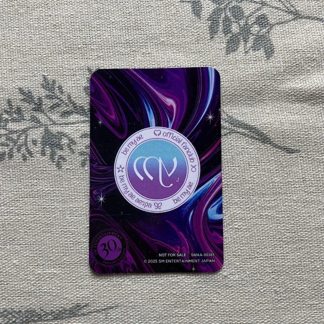 aespa カリナ 30th SM Anniversary 当選 抽選 トレカ