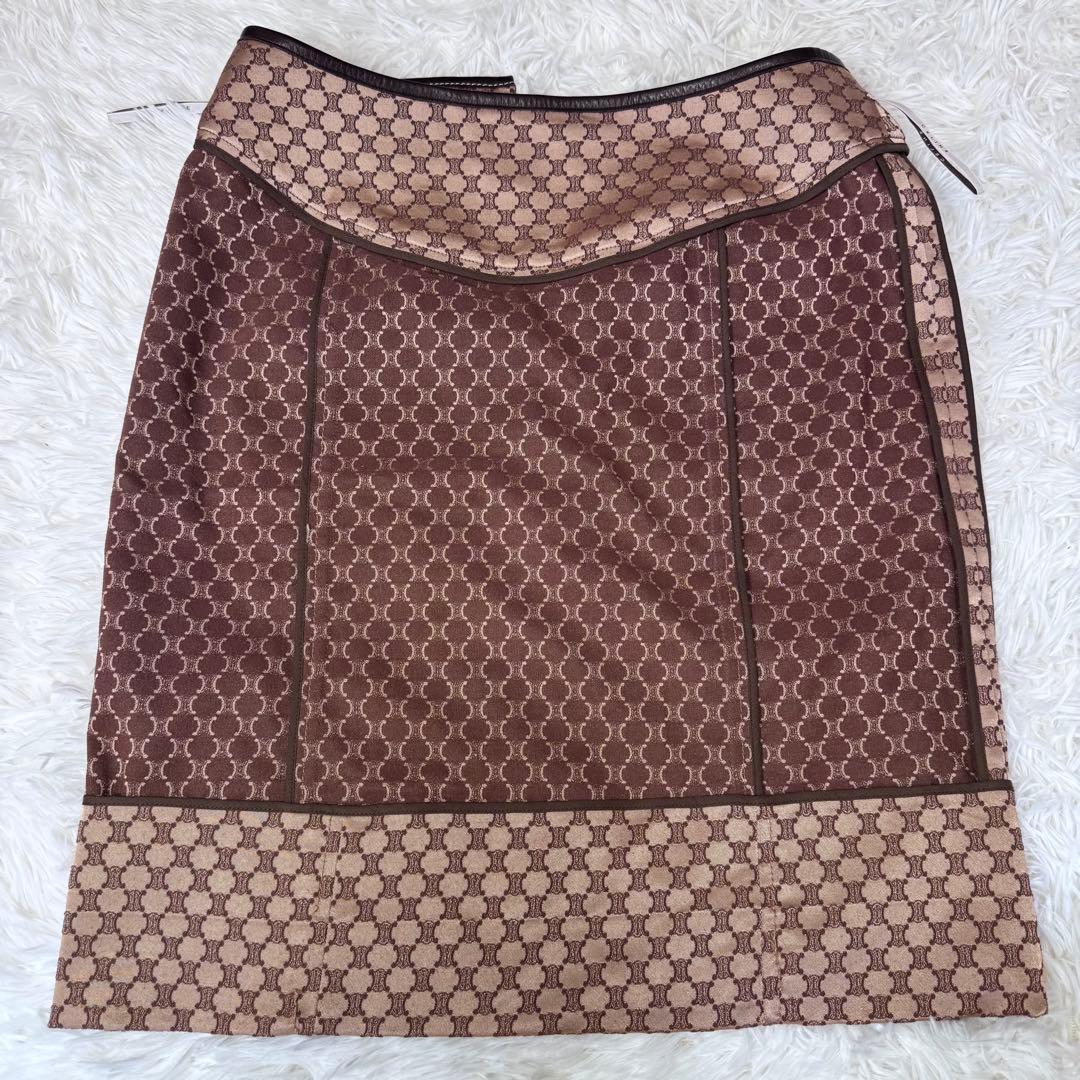 【希少】CELINE　トリオンフ　総柄　スカート ベルト　38size