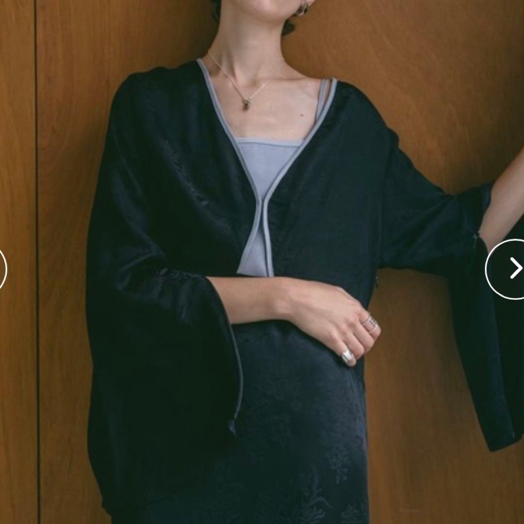 sahara サハラ　Curve Piping Flower Dress