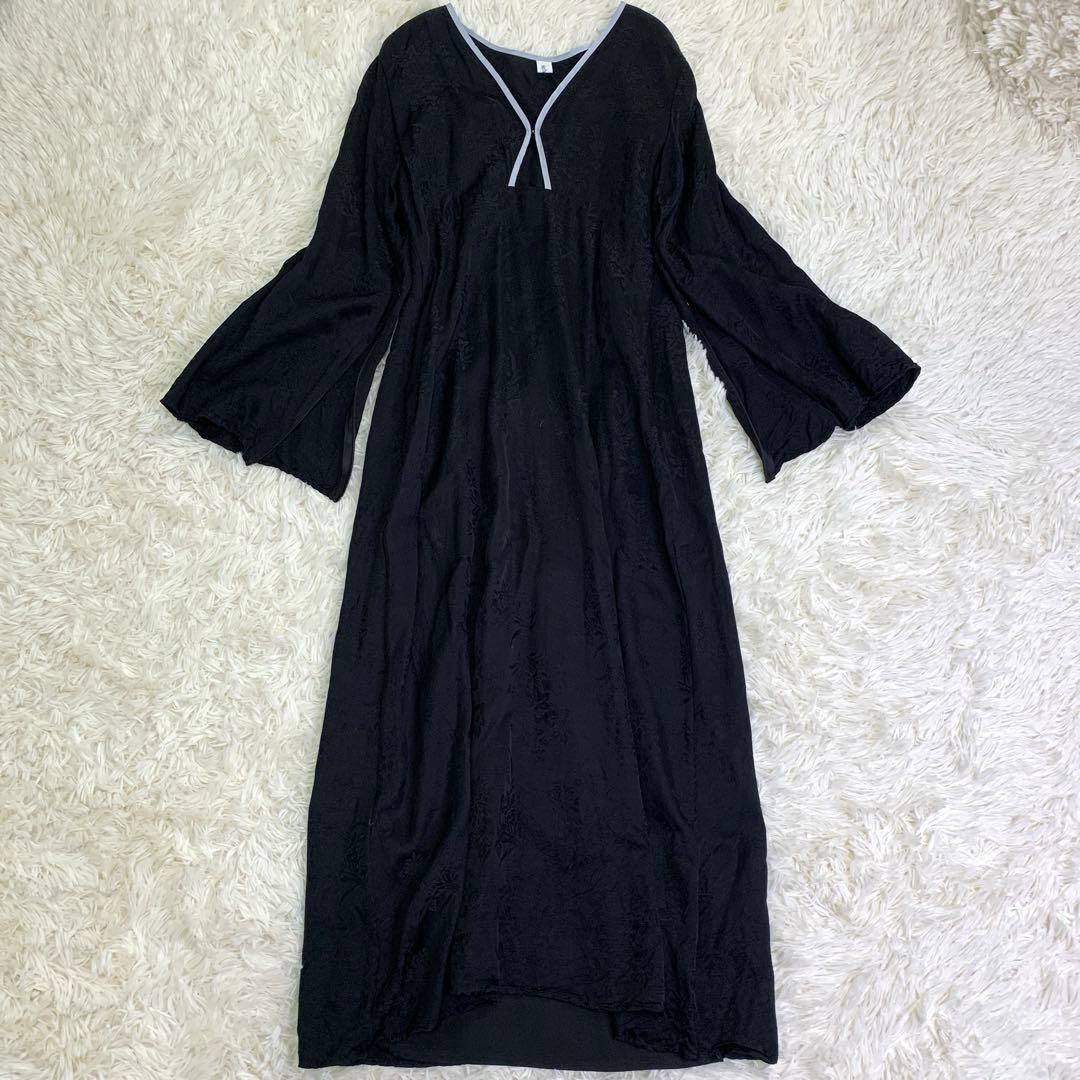 sahara サハラ　Curve Piping Flower Dress