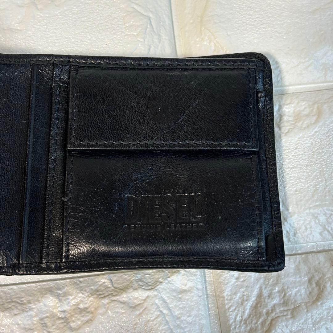 DIESEL ブラック　2つ折り財布