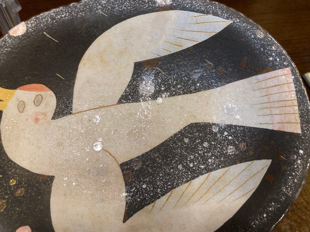 鹿児島睦さん貴重なハンドメイド作品　人気の鳥の絵付け