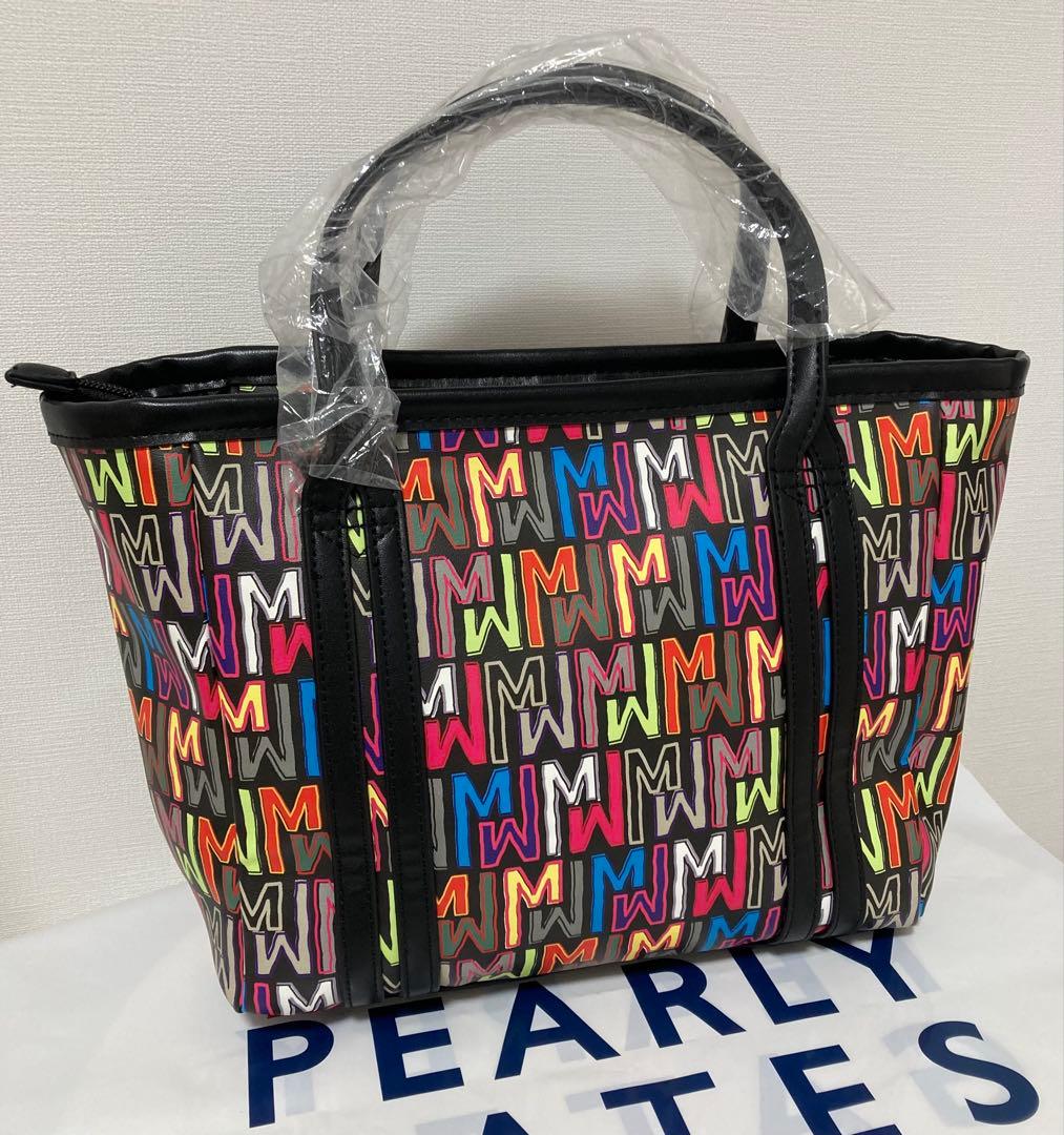 新品 パーリーゲイツ マスターバニー 総柄プリント カートバッグ 黒 兼用モデル