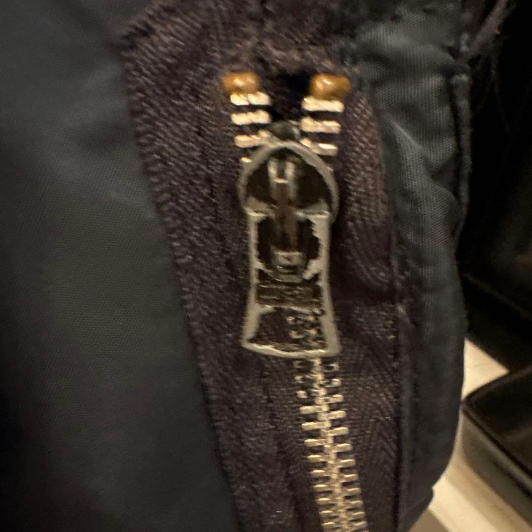 80s ALPHA MA-1 希少ブラックネイビー　旧タグ　フライト　ビンテージ