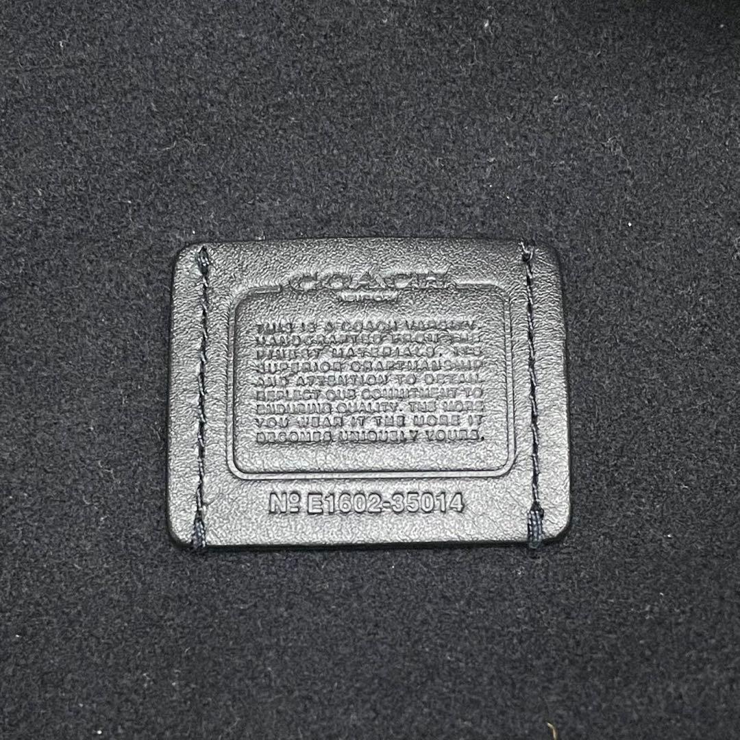 美品 COACH コーチ 袖レザー スタジャン コーチジャケット ブラック