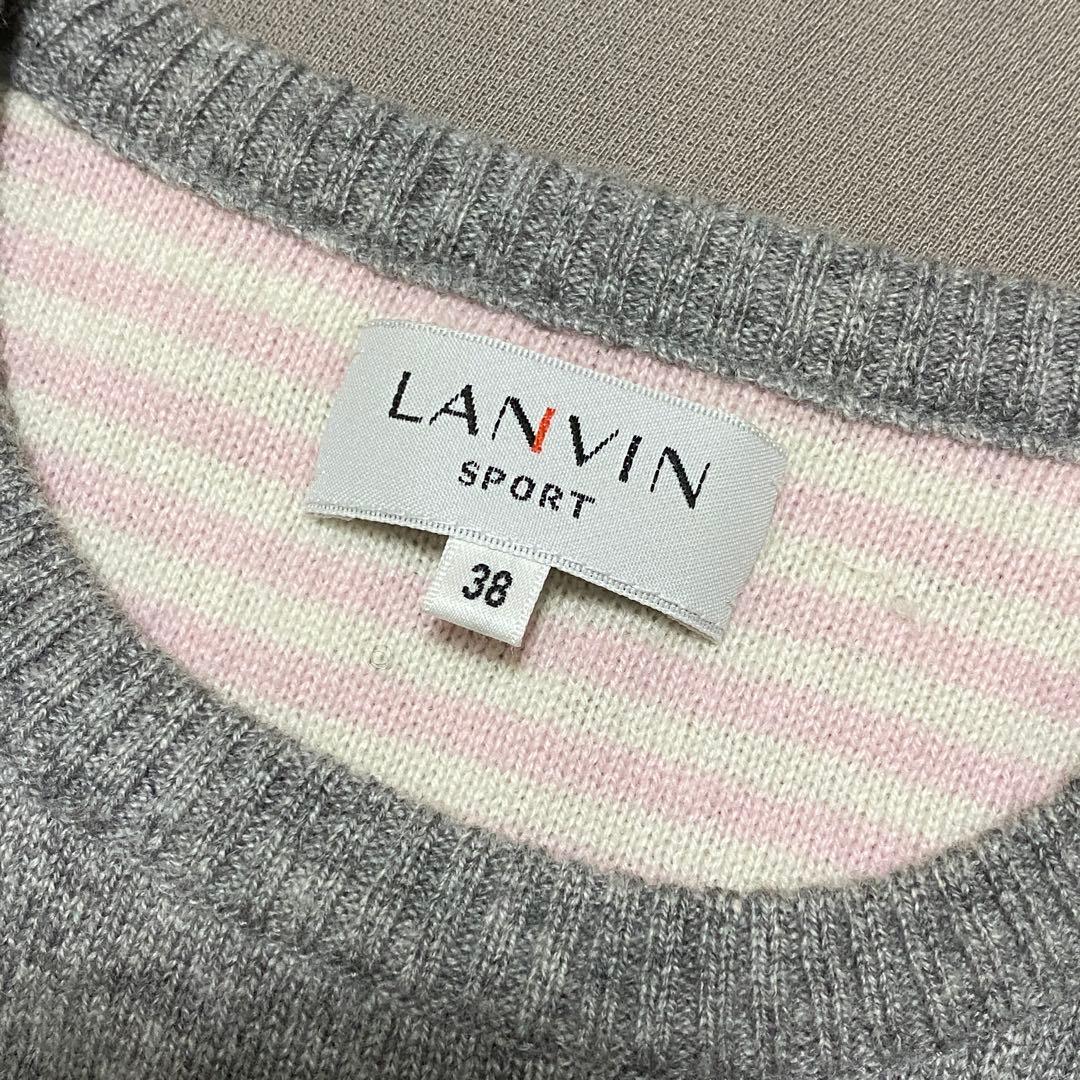 ランバンスポールLANVIN SPORT カシミヤニットセーター 38