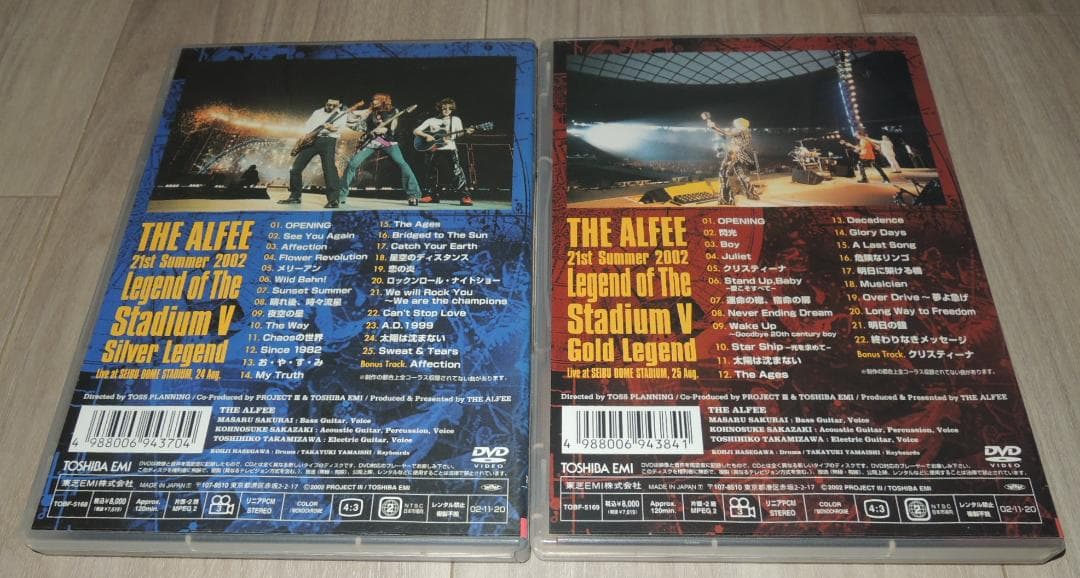 THE ALFEE Legend of The Stadium V DVDセット