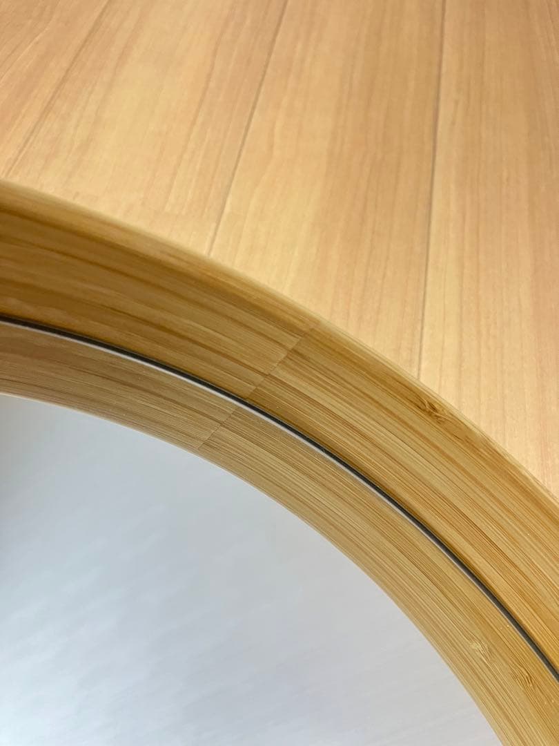 teori Mサイズ　円形鏡 ホワイト　白　直径約40cm