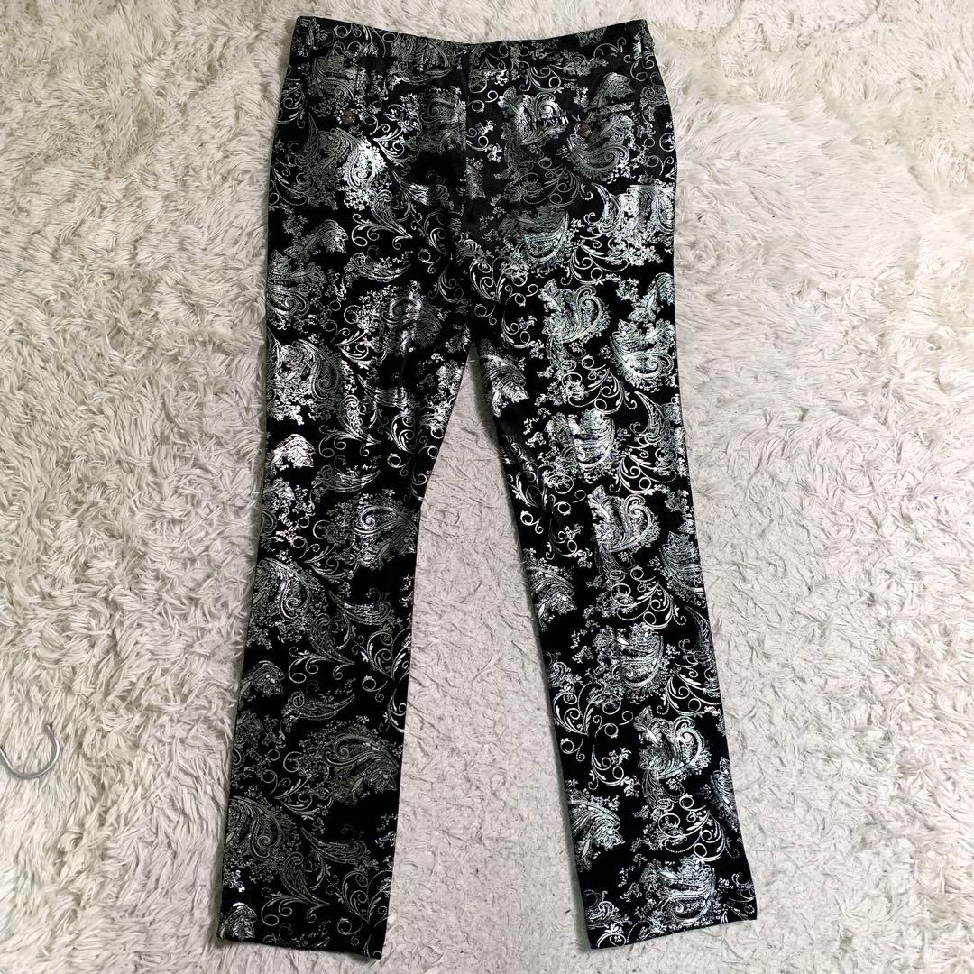 超美品 超希少 ベロアスーツ スリーピース チャイナ柄 衣装スーツ XL 黒