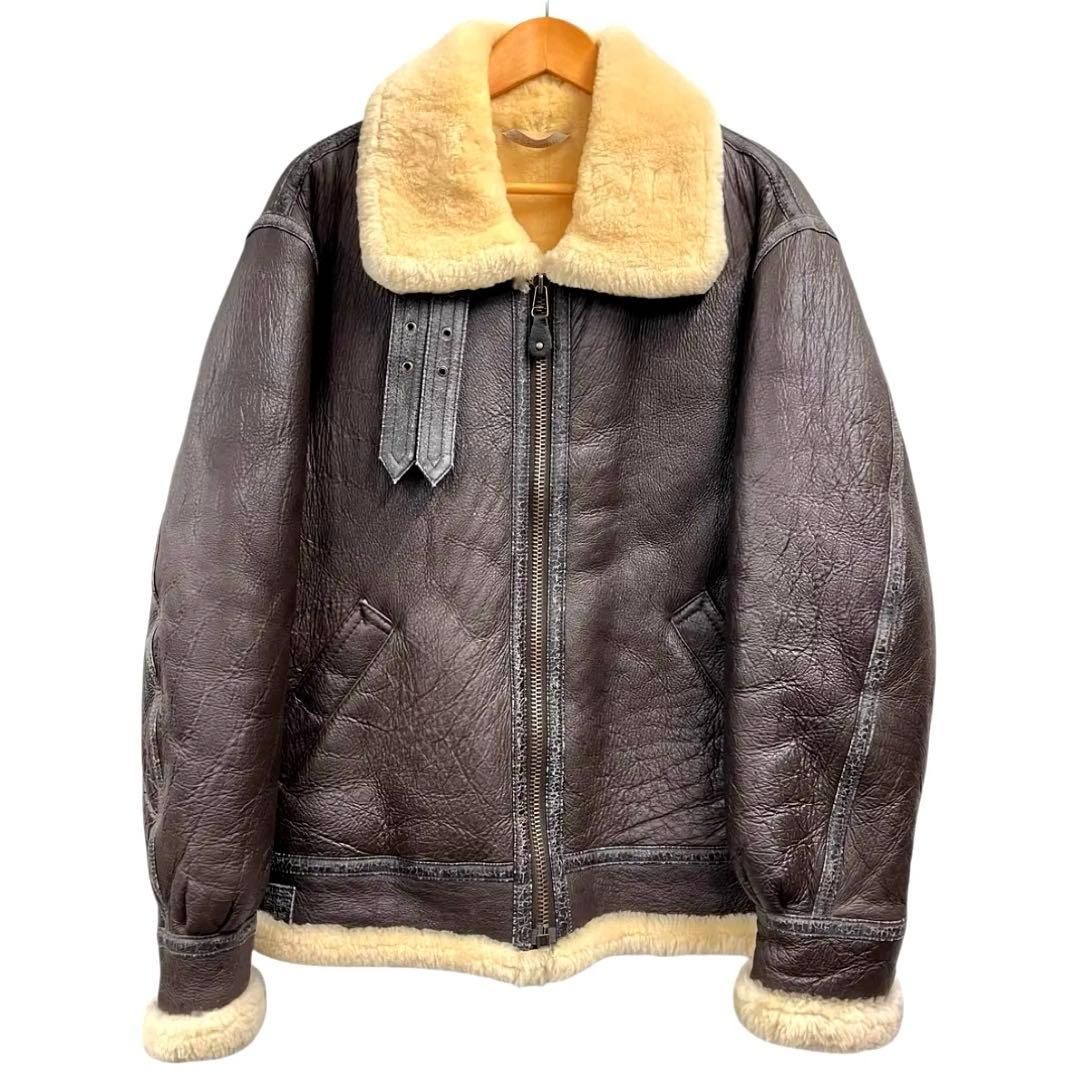 専用 フライトジャケット　B-3 羊革　L リアルムートン USA