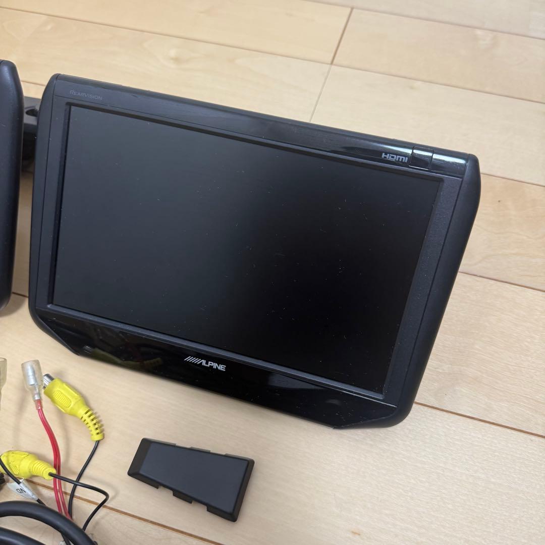 ALPINE 9型WSVGAヘッドレスト取付けリアビジョン2台パック SSA9T
