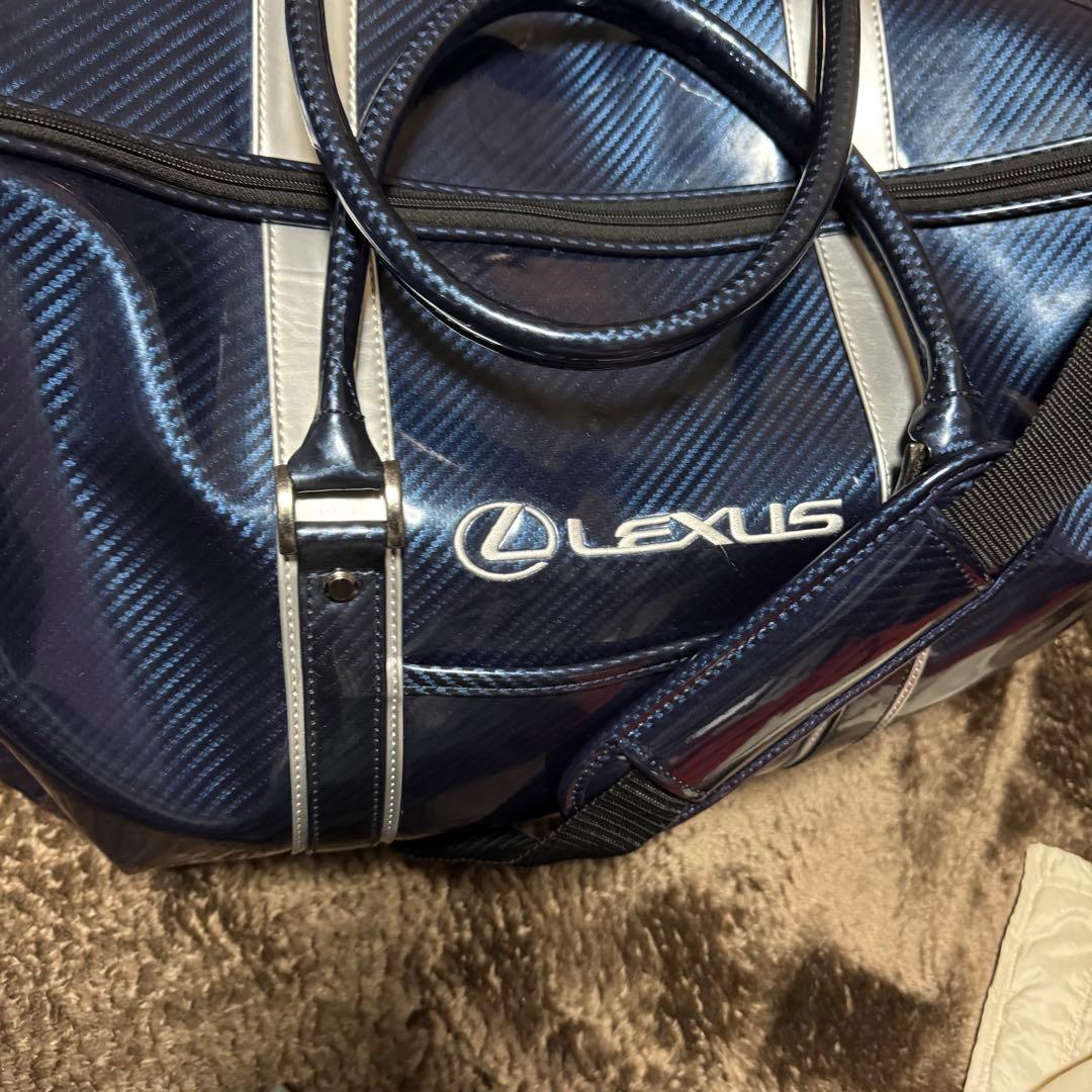 Lexus ゴルフボストンバッグ大容量 ネイビー　ゴルフバッグ　レクサス